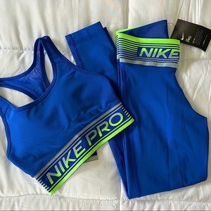 NWT Nike Pro Matching Set